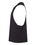BELLA + CANVAS 6682 Women's Racerback Crop Tank - Solid Black Blend - side
