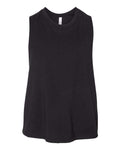 BELLA + CANVAS 6682 Women's Racerback Crop Tank - Solid Black Blend - front