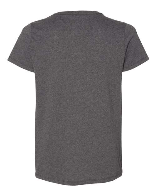 Hanes 5680 Women's Essential-T T-Shirt - Charcoal Heather - back