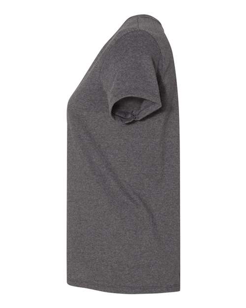 Hanes 5680 Women's Essential-T T-Shirt - Charcoal Heather - side