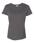 Hanes 5680 Women's Essential-T T-Shirt - Charcoal Heather - front