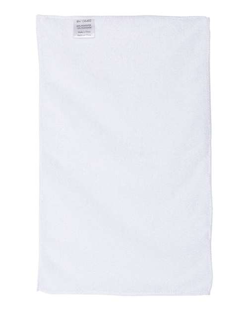 OAD OAD1118MF Value Microfiber Rally Towel - White - back