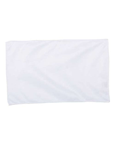 OAD OAD1118MF Value Microfiber Rally Towel - White - front