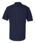 Jerzees 443M Men's 100% Ring-Spun Cotton Piqué Polo - J. Navy - back