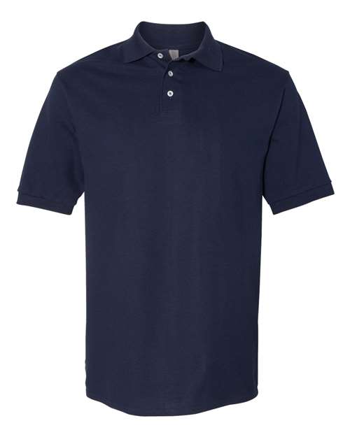 Jerzees 443M Men's 100% Ring-Spun Cotton Piqué Polo - J. Navy - front