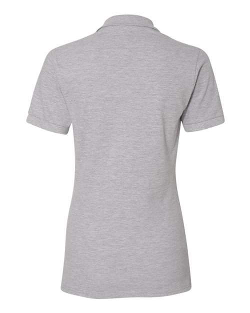 Jerzees 443W Women's 100% Ring-Spun Cotton Piqué Polo - Athletic Heather - back