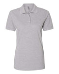 Jerzees 443W Women's 100% Ring-Spun Cotton Piqué Polo - Athletic Heather - front
