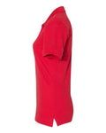 Jerzees 443W Women's 100% Ring-Spun Cotton Piqué Polo - True Red - side