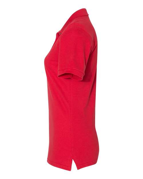 Jerzees 443W Women's 100% Ring-Spun Cotton Piqué Polo - True Red - side
