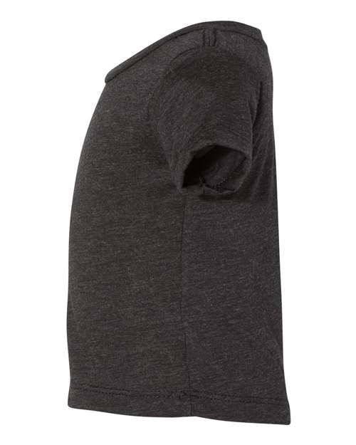 BELLA + CANVAS 3413B Infant Triblend Tee - Charcoal Black Triblend - side
