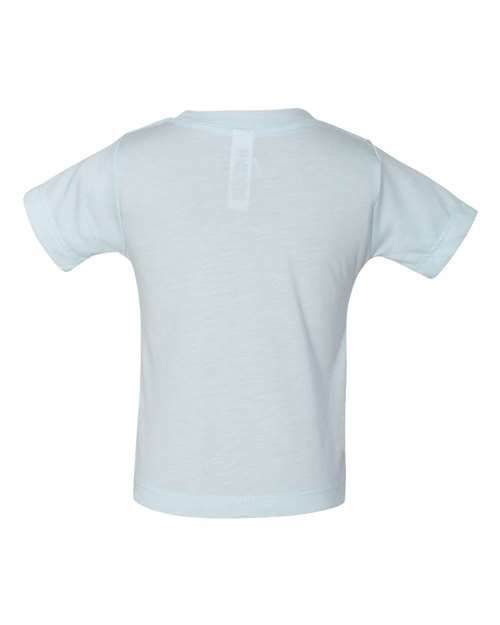 BELLA + CANVAS 3413B Infant Triblend Tee - Ice Blue Triblend - back