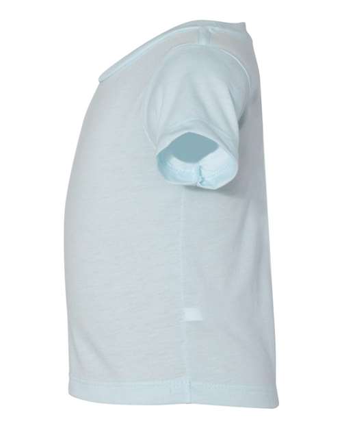 BELLA + CANVAS 3413B Infant Triblend Tee - Ice Blue Triblend - side