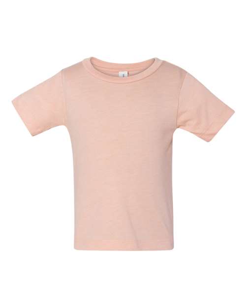 BELLA + CANVAS 3413B Infant Triblend Tee - Peach Triblend - front
