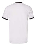 Next Level 3604 Unisex Cotton Ringer T-Shirt - White/ Black - back