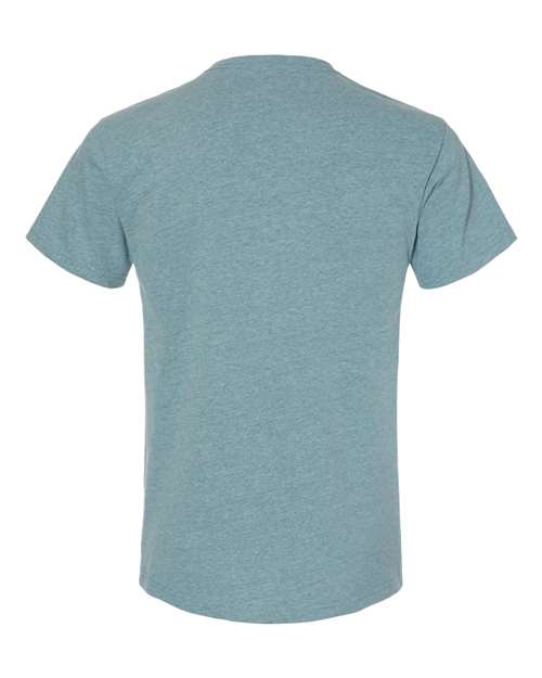 Next Level 4600 Unisex Eco Heavyweight T-Shirt - Heather Pacific - back