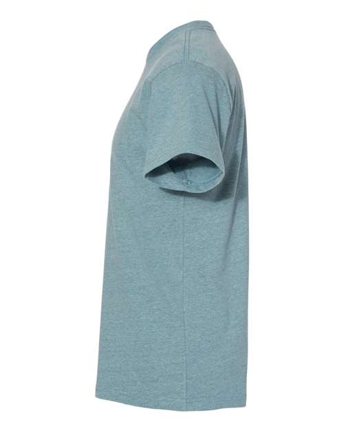 Next Level 4600 Unisex Eco Heavyweight T-Shirt - Heather Pacific - side