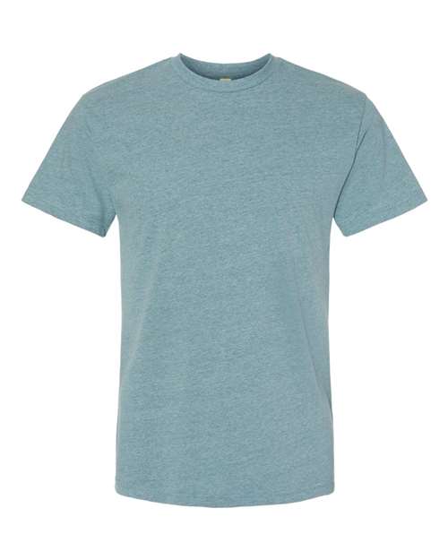 Next Level 4600 Unisex Eco Heavyweight T-Shirt - Heather Pacific - front