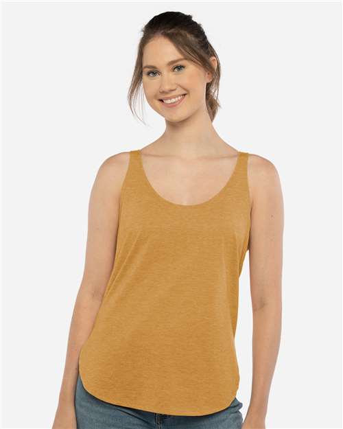 Next Level 5033 Women's Festival Tank - Antique Gold - model front