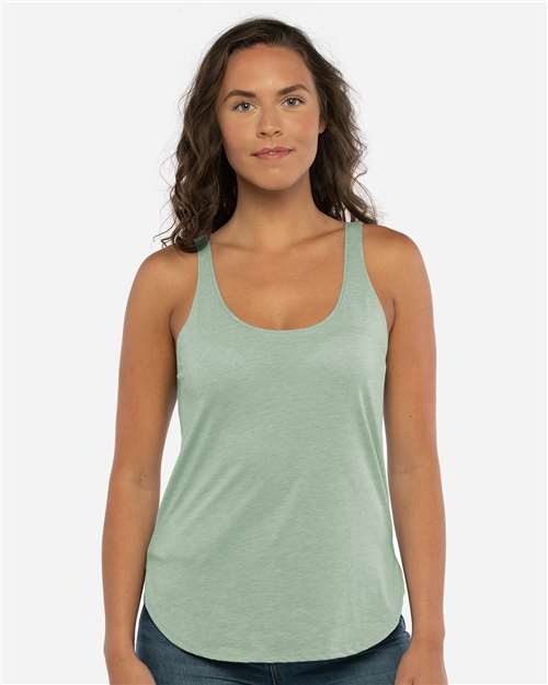 Next Level 5033 Women's Festival Tank - Stonewash Green - model front