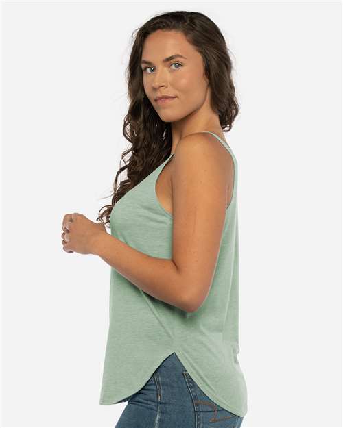 Next Level 5033 Women's Festival Tank - Stonewash Green - model side