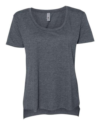 Next Level 5030 Women's Festival Scoop Neck T-Shirt - Antique Denim - front