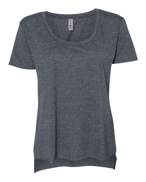 Next Level 5030 Women's Festival Scoop Neck T-Shirt - Antique Denim - front