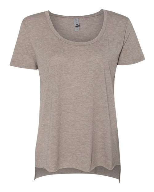 Next Level 5030 Women's Festival Scoop Neck T-Shirt - Ash - front