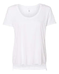 Next Level 5030 Women's Festival Scoop Neck T-Shirt - White - front