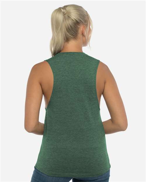Next Level 5013 Women’s Festival Muscle Tank - Royal Pine - model back