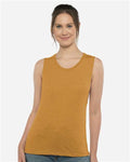 Next Level 5013 Women’s Festival Muscle Tank - Antique Gold - model front