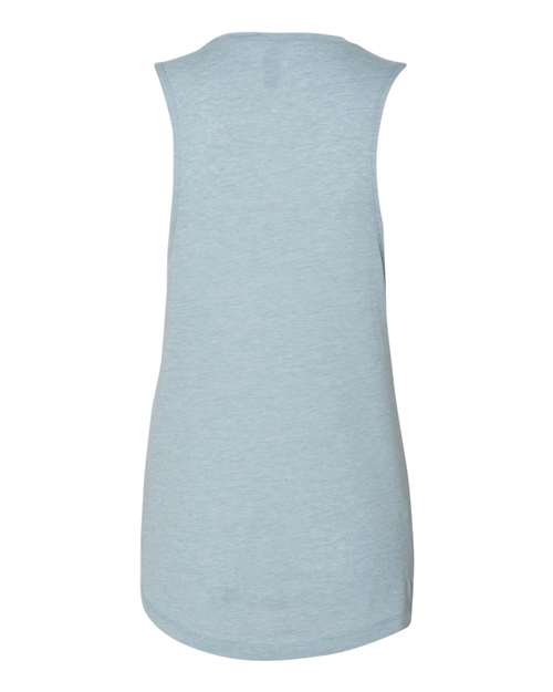 Next Level 5013 Women’s Festival Muscle Tank - Stonewash Denim - back