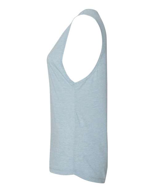 Next Level 5013 Women’s Festival Muscle Tank - Stonewash Denim - side