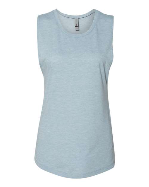 Next Level 5013 Women’s Festival Muscle Tank - Stonewash Denim - front
