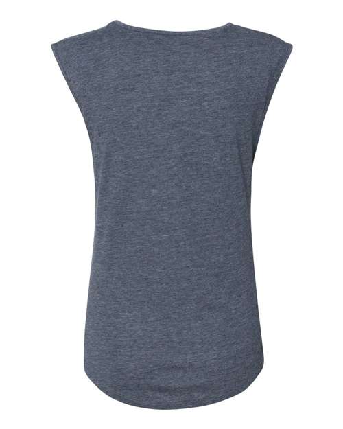 Next Level 5040 Women's Festival Sleeveless Deep V-Neck T-Shirt - Antique Denim - back