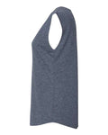 Next Level 5040 Women's Festival Sleeveless Deep V-Neck T-Shirt - Antique Denim - side