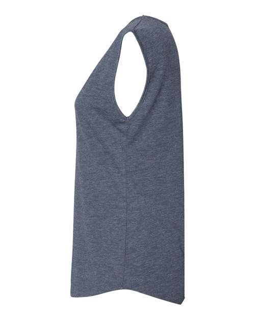 Next Level 5040 Women's Festival Sleeveless Deep V-Neck T-Shirt - Antique Denim - side