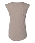 Next Level 5040 Women's Festival Sleeveless Deep V-Neck T-Shirt - Ash - back
