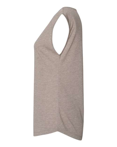 Next Level 5040 Women's Festival Sleeveless Deep V-Neck T-Shirt - Ash - side