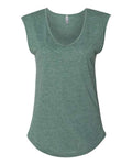 Next Level 5040 Women's Festival Sleeveless Deep V-Neck T-Shirt - Royal Pine - front