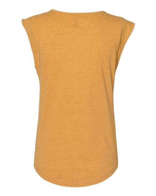 Next Level 5040 Women's Festival Sleeveless Deep V-Neck T-Shirt - Antique Gold - back