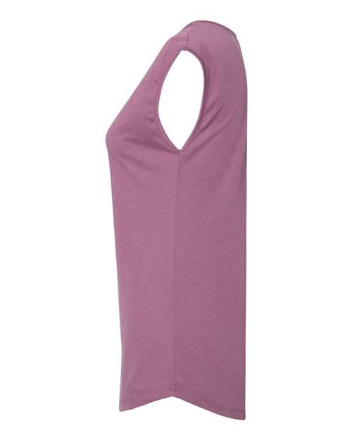 Next Level 5040 Women's Festival Sleeveless Deep V-Neck T-Shirt - Shiraz - side