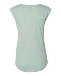 Next Level 5040 Women's Festival Sleeveless Deep V-Neck T-Shirt - Stonewash Green - back