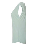 Next Level 5040 Women's Festival Sleeveless Deep V-Neck T-Shirt - Stonewash Green - side