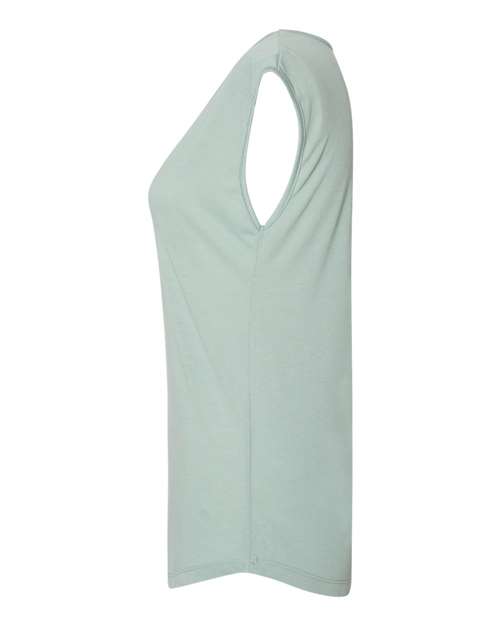 Next Level 5040 Women's Festival Sleeveless Deep V-Neck T-Shirt - Stonewash Green - side