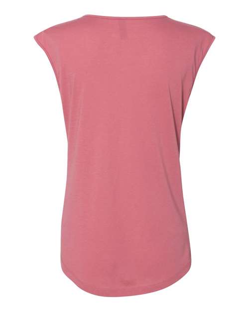 Next Level 5040 Women's Festival Sleeveless Deep V-Neck T-Shirt - Smoked Paprika - back