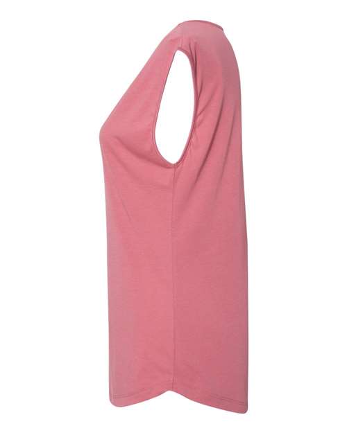Next Level 5040 Women's Festival Sleeveless Deep V-Neck T-Shirt - Smoked Paprika - side