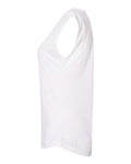 Next Level 5040 Women's Festival Sleeveless Deep V-Neck T-Shirt - White - side