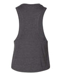 BELLA + CANVAS 6682 Women's Racerback Crop Tank - Dark Grey Heather - back
