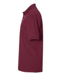 Jerzees 443M Men's 100% Ring-Spun Cotton Piqué Polo - Maroon - side