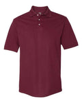 Jerzees 443M Men's 100% Ring-Spun Cotton Piqué Polo - Maroon - front